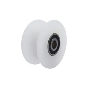 Custom nylon track wheel U type roller ceramic bearing H type single action pulley moving door and window fishing wheel use