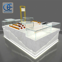 Stand de bar à parfums personnalisé, tout kiosque, vitrine de parfum transparente, vitrine en verre pour parfums