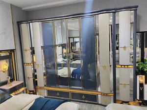 Ensemble de Chambre Moderne Luxe Très Grand Lit 8 Portes pour Usage Domestique - Product Image 5