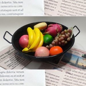 Hot <span class=keywords><strong>Sale</strong></span> Spanische <span class=keywords><strong>Paella</strong></span> Pfanne Doppel ohren Emaille Bratpfanne 16cm bis 40cm mit Griffen - Product Image 2