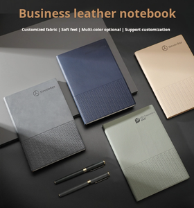 Wholesale Embossed Fabric Personalized <b>Notebook</b> Writing Pads Journal Diary Planner with Custom OEM logo Pages for Unique Product - Product Image 2