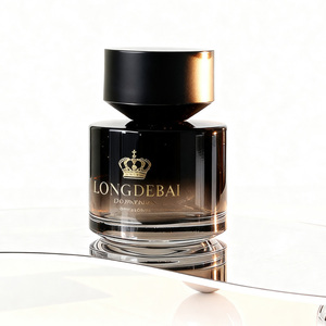 Factory Price Round Perfume Empty Bottle Crimp Cylinder <b>Black</b> 30ML 50ML 100ML Spray Perfume Glass Bottle with Tube <b>Box</b> - Product Image 6