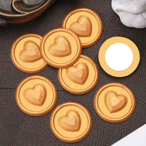 Etiquetas de cera para sellar, redondas con relieve de corazón, para invitaciones de boda, sobres, regalos, decoración del hogar - Product Image 4