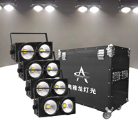 Projecteur LED matriciel 2*100W Strobe Wash Blinder COB LED DMX512 à effets de scène avec mappage de pixels, avec flight case disponible B02