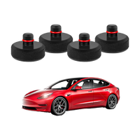Coussinets de cric de levage compatibles avec la mise à niveau Tesla Model 3/S/X/Y Coussinet de cric de levage robuste avec adaptateurs de cric à anneau de protection Protège