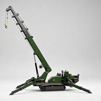 Grue araignée hydraulique télécommandée de 5 tonnes pour travaux de construction et installation de vitrages, grue araignée de 5 tonnes et 17 mètres