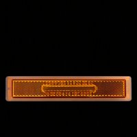 Feux de signalisation latéraux LED étanches E-mark 10-30V pour camions et remorques, couleur ambre, avec réflecteur (LCL1601)