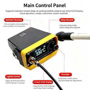 STM32 V3 T12-A เครื่องบัดกรีไฟฟ้าไร้สาย ปรับได้ 30-80W 840F อุณหภูมิสูงสุด แบตเตอรี่ ด้ามจับแบบดินสอ 6 วินาที - Product Image 6