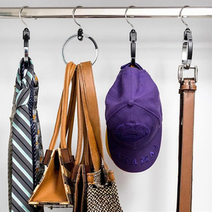 Nouvelle <span class=keywords><strong>Cintre</strong></span> de Rangement Multi-Usages en Alliage d'Aluminium avec Anneau et Crochet Métallique, Portable et Durable pour Vêtements, Idéal pour la Maison et la Chambre - Product Image 3