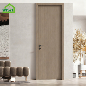 Puerta Interior Moderna de Madera sin Pintura <span class=keywords><strong>WISH</strong></span>, Aislamiento Acústico, Panel Plano Abatible, para Dormitorio, Sala de Estar, Villa, Apartamento - Product Image 3