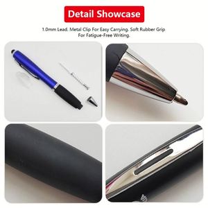 Stylo tactile LED lumineux en gros, stylo bille de haute qualité avec logo laser personnalisé pour cadeau promotionnel - Product Image 4