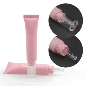 Tubo de plástico personalizado vacío y flexible para suero o loción, con tapón de rosca con gotero de PETG, para envasado de crema para ojos y suero para el cuidado de la piel. - Product Image 1