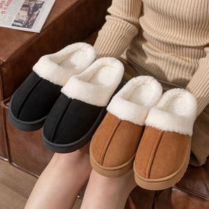 Nouvelles pantoufles en coton pour femmes, épaisses, pour l'automne et l'hiver, usage domestique et intérieur, chaudes et épaissies - Product Image 3