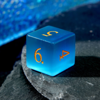 Dés à Jouer D&D Faits Main en Pierre Œil de Chat Noir Minuit, 1 Pièce, Dés Polyédriques Personnalisés à Coupes Aiguisées pour Jeux de Rôle Dungeons & Dragons