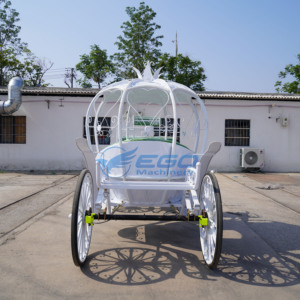 Nueva Carruaje de Calabaza Eléctrica para Bodas, Último Diseño, Carruaje de Calabaza para Bodas con Caballos en Venta - Product Image 2