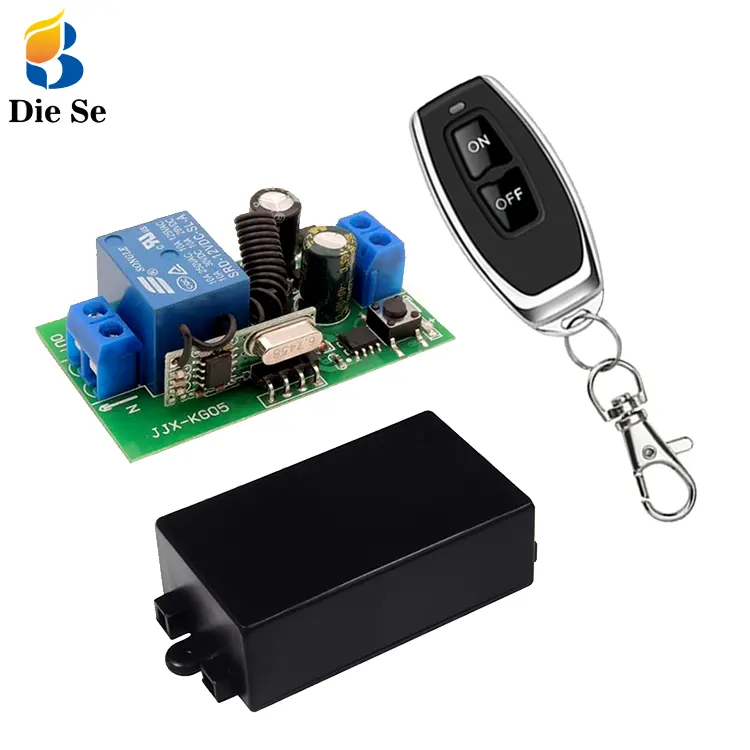AC 220V 1CH RF Relay Receiver And ON OFF Transmitter 433MHz Wireless Remote Control Switch For Light / Lamp