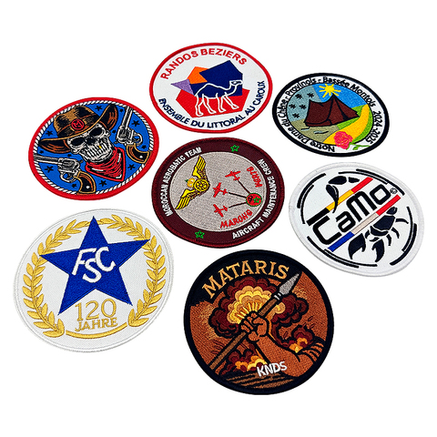 High Quality Embroidered Fabric Cloth Patch Iron on Patch 3D Custom Embroidery Patches