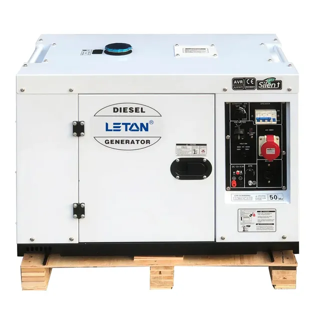 Quiet 11,000 Watt 120V/240V Dual Fuel Portable 10kW Generator with Wheel Kit and Electric Start - CARB Compliant