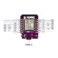 Carte de développement Wi-Fi D1 Mini TYPE-C ESP8266 ESP-07/07S CH340G USB D1 Mini NodeMCU Lua IOT 3.3V avec broches