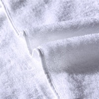 Ensemble de serviettes de bain de luxe en microfibre bio nature brodée en coton absorbant