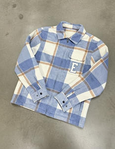 Camicie di flanella <span class=keywords><strong>a</strong></span> <span class=keywords><strong>quadri</strong></span> invernali da <span class=keywords><strong>uomo</strong></span> con lettere personalizzate logo ricamato Streetwear camicie di flanella oversize con cerniera <span class=keywords><strong>a</strong></span> maniche lunghe per <span class=keywords><strong>uomo</strong></span> - Product Image 1