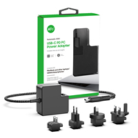 Pengisi daya TYPE-C USB 65W Universal, adaptor daya usb-c colokan dapat dilepas EU UK US AU pengisi daya Laptop Tipe c