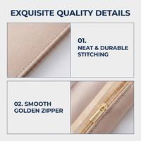 Élégant sac de rangement pour bijoux en velours doux avec fenêtre transparente, mini-étui de voyage pour bijoux, personnalisable avec votre marque, idéal pour un cadeau
