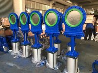 Vanne à lame coulissante manuelle GS PZ73S 8 pouces DN200 PN10 en acier inoxydable CF8 avec isolation en polyuréthane