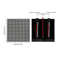 DC5v Ws2812b SK6812 LED Dot Matrix Berkualitas Tinggi 8*32 16*16 8*8 Digital Addressable