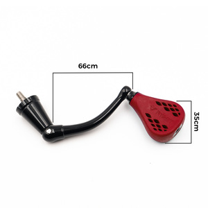 Empuñadura para carrete de pesca de 66 mm con mango rojo de TPE de 35 mm, adecuada para Slammer Spinfisher 2500 4500 - Product Image 5