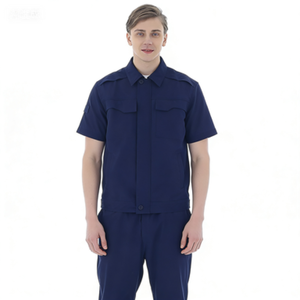 Uniforme <span class=keywords><strong>de</strong></span> travail léger à manches courtes pour les travailleurs agricoles, chemises <span class=keywords><strong>de</strong></span> travail personnalisées pour hommes, respirantes pour une utilisation estivale - Product Image 5