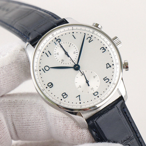 High-quality men's mechanical wristwatch, stainless steel <b>automatic</b> <b>chronograph</b>, business luxury design. - Product Image 3