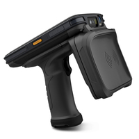 Escáner PDA UHF Portátil con Android 13 de 5.2 Pulgadas, Lector de Códigos de Barras 2D y Lector de Etiquetas RFID, Terminal Portátil Resistente al Agua
