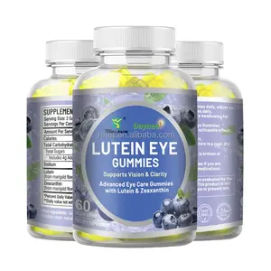 Vendita calda di luteina gummies cura degli occhi integratore vitamina gommoso Beta carotene zeaxantina luce per gli occhi caramella