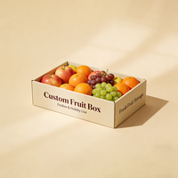 Emballage personnalisé pour fruits (pastèque, poire, ananas, orange) en carton ondulé – Boîte d'emballage en papier ondulé