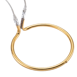Kunden spezifische Gold beschichtung Rund heizrohr Ring Quarzglas Infrarot-Heizrohr - Product Image 1