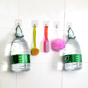 <b>Adhesive</b> <b>Hooks</b> Suction Cup 6x6Cm Single <b>Hook</b> Wall Mounted Bathroom Kitchen Heavy Duty Residue Free PVC Material - Product Image 2