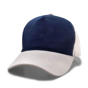 Gorra de béisbol de malla transpirable de color liso con bordado 3D, gorra de camionero al por mayor para verano - Product Image 3