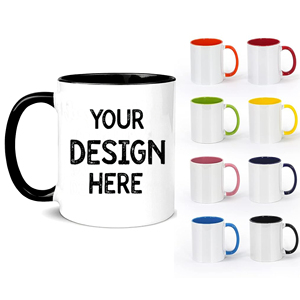 <span class=keywords><strong>Tazas</strong></span> de Cerámica Personalizadas <span class=keywords><strong>para</strong></span> Regalo de Navidad, Sublimación Premium, 11 oz, Interior de Color, <span class=keywords><strong>Tazas</strong></span> de Té y Café - Product Image 1