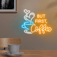 Enseigne au néon LED personnalisée la plus populaire Enseigne au néon café Chine Fabricant Lampe au néon personnalisable