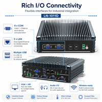 Computadora Compacta Integrada, Doble LAN, USB, COM, HD, VGA, WiFi, 4G Opcional, para Control de Máquinas, Compatible con Windows y Linux, Mini PC Integrada