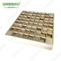 Panneau de diffuseur acoustique en bois laqué de théâtre, diffuseur QRD 2D/3D/diffuseur QRD de régulation de haute qualité