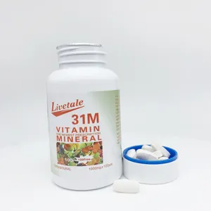 Özel etiket A vitamini süper Vitamin tablet 31M Mineral Boost bağışıklık D vitamini 1000mg Tablet