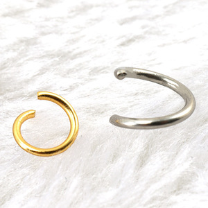 Stainless Steel Open Ring Jewelry Findings For Bracelet Making Round Shape Plated DIY Accessories Z322 - Product Image 2