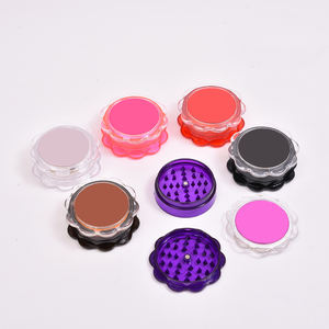 Logo personalizzato novità smerigliatrici per erbe in plastica rosa tabacco Spice Herb Grinderswooden Grinder - Product Image 2
