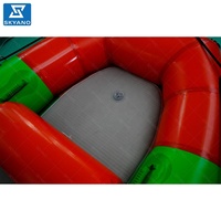 Bateau pneumatique en caoutchouc, bateau de rafting portable, bateau de sauvetage gonflable imperméable et résistant à l'usure avec plancher gonflable