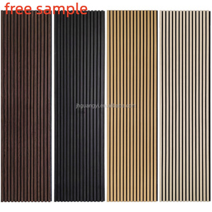 Panel Acústico de Absorción de Sonido, Paneles Acústicos de Listones de Madera con Fieltro PET Ecológico para Decoración de Hoteles y Estudios Modernos APK013 - Product Image 5
