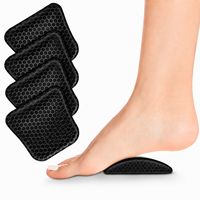 Inserts de soutien de la voûte plantaire en gel, coussinets de soutien de la voûte plantaire pour soulager la fasciite plantaire et la douleur des pieds plats, coussinets de soutien de la voûte plantaire, 2 options de hauteur