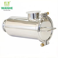 Filtro Sanitario de Acero Inoxidable SS316L SS304 Tipo Tri-Clamp Angular para Sistemas de Enfriamiento Líquido en la Industria AI, Filtro CDU