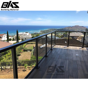 Resistente alla ruggine pannello di vetro in lega di alluminio ringhiera per Villa casa ristrutturazioni cortile <span class=keywords><strong>esterno</strong></span> <span class=keywords><strong>balcone</strong></span> sistema <span class=keywords><strong>esterno</strong></span> <span class=keywords><strong>balcone</strong></span> - Product Image 1